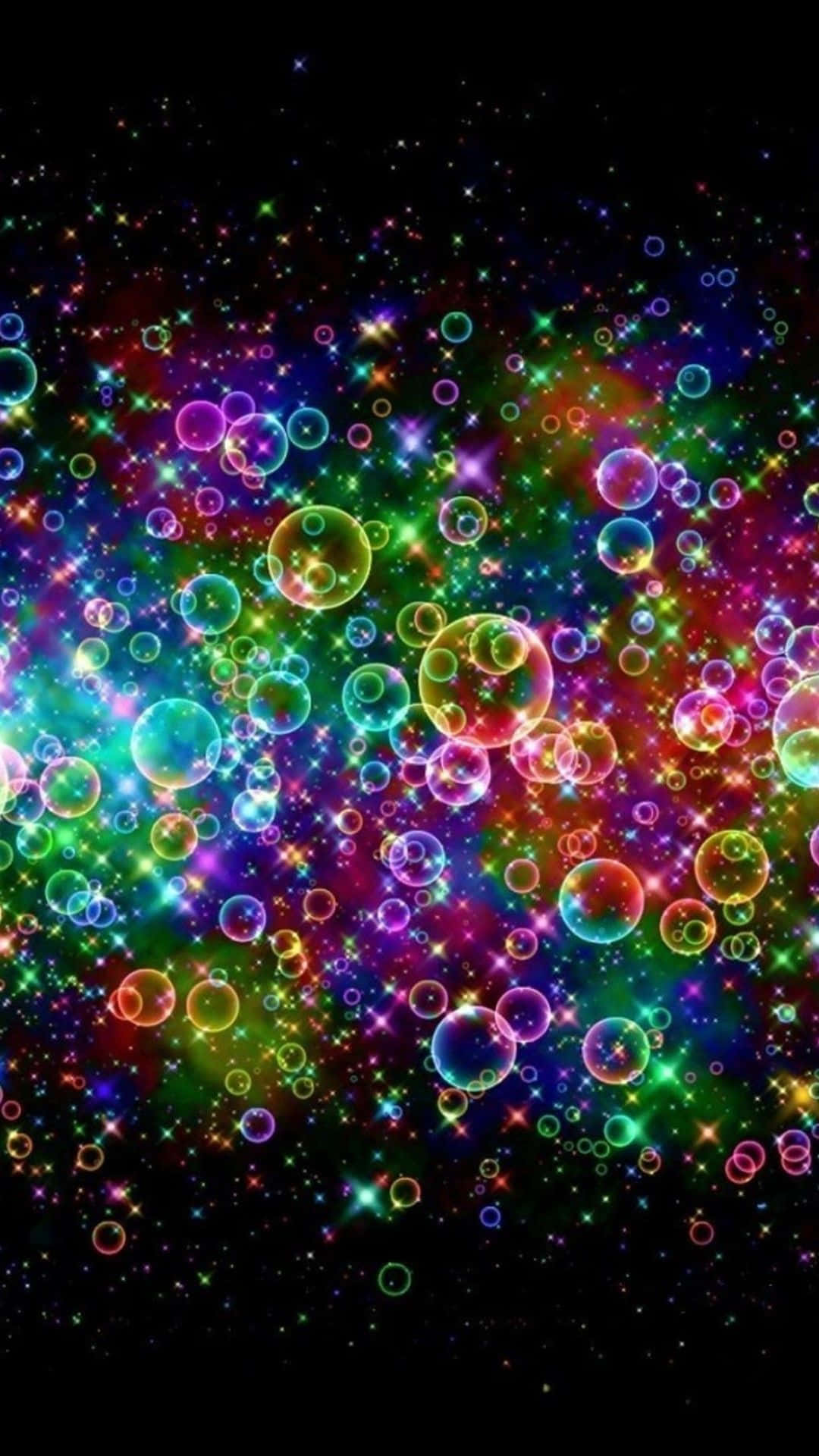 Glitter Galaxy Spirals Wallpaper