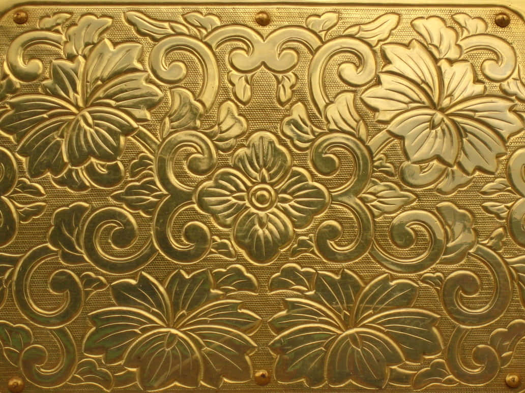 Floral Vintage Gold Texture Picture