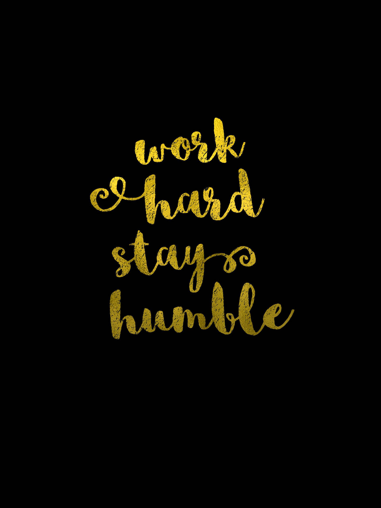 "Golden-themed Humble Quote Wallpaper" Wallpaper
