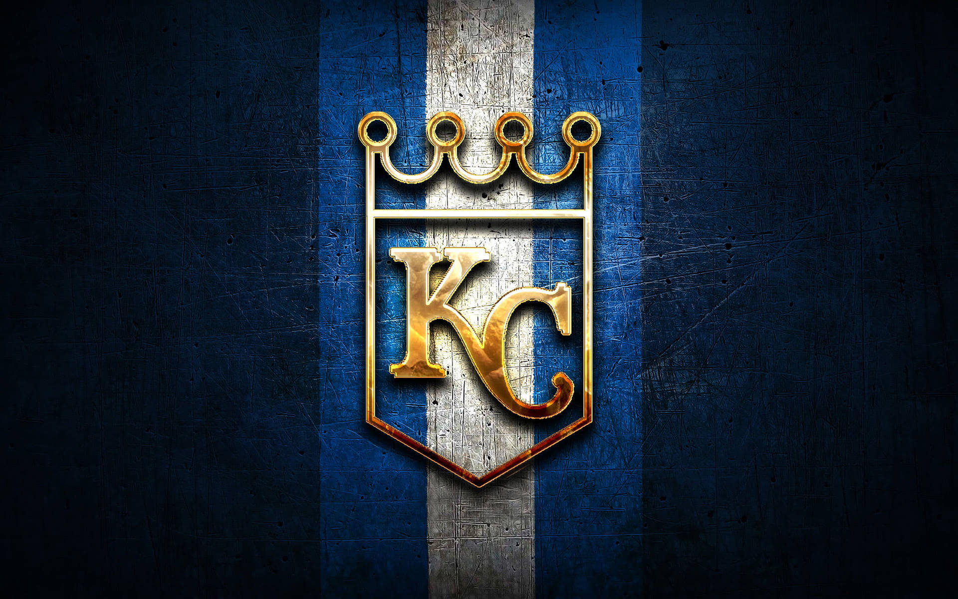 Golden Metal Kansas City Royals Wallpaper
