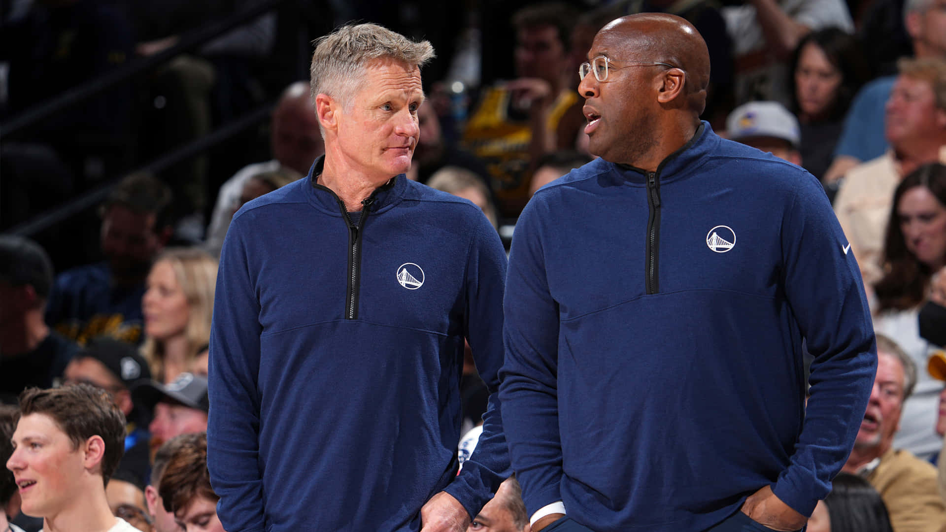 Golden State Warriors Coaches Steve Kerr And Mike Brown Wallpaper
