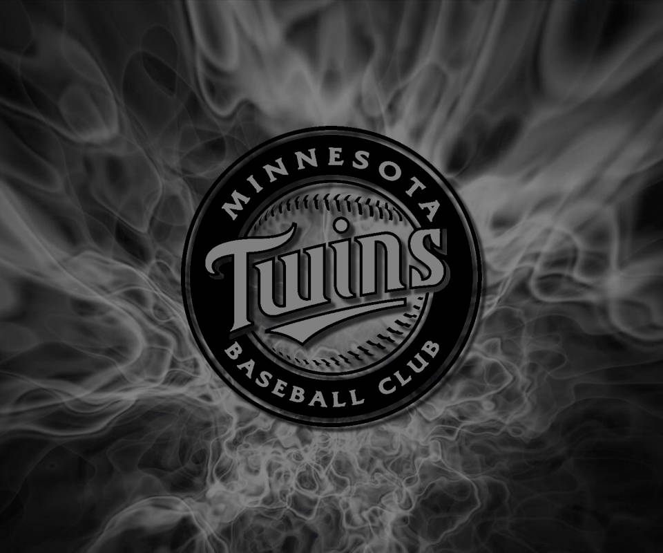 Gray Minnesota Twins Logo Wallpaper