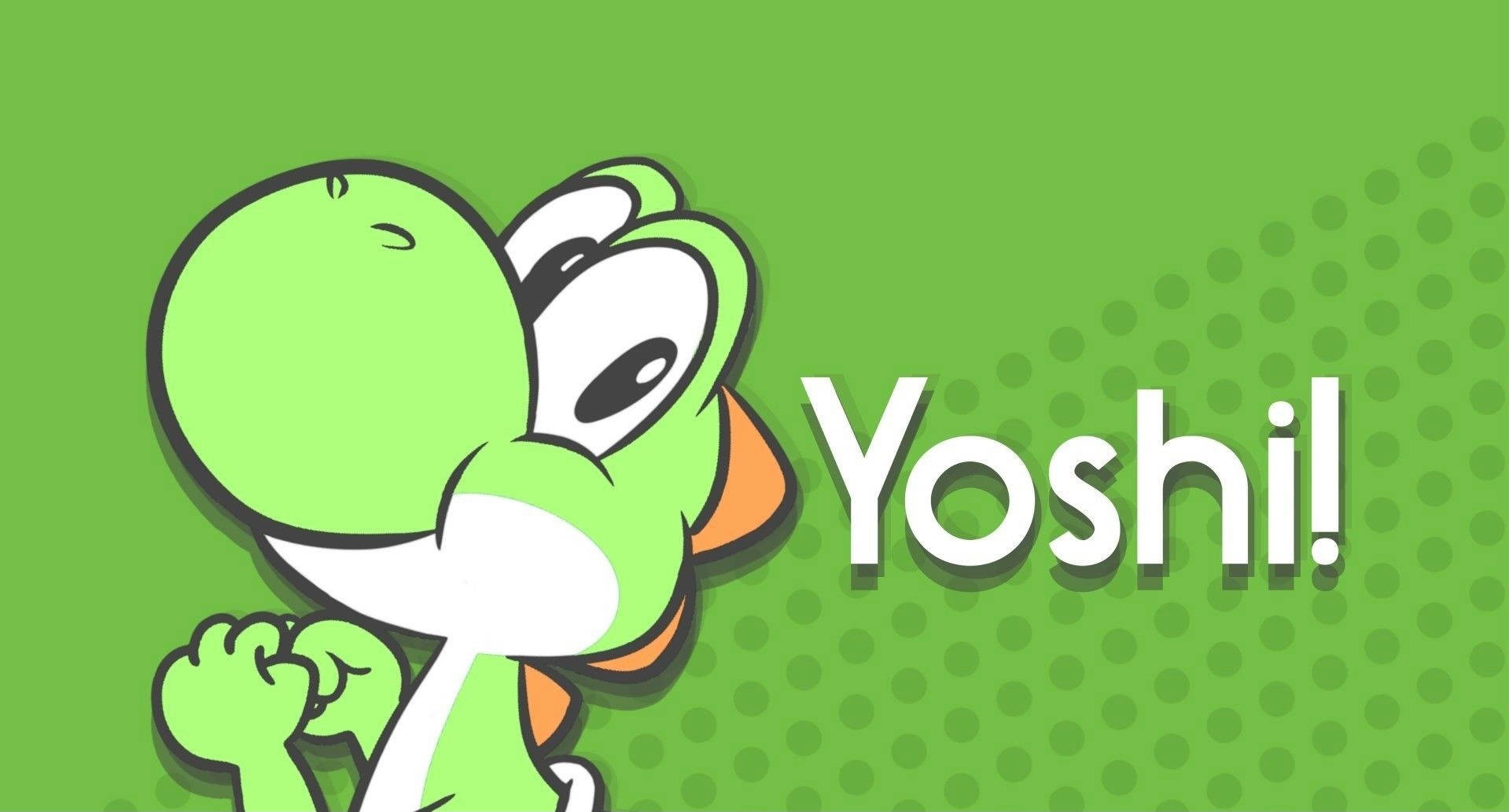 Green Aesthetic Yoshi Nintendo Characters Wallpaper
