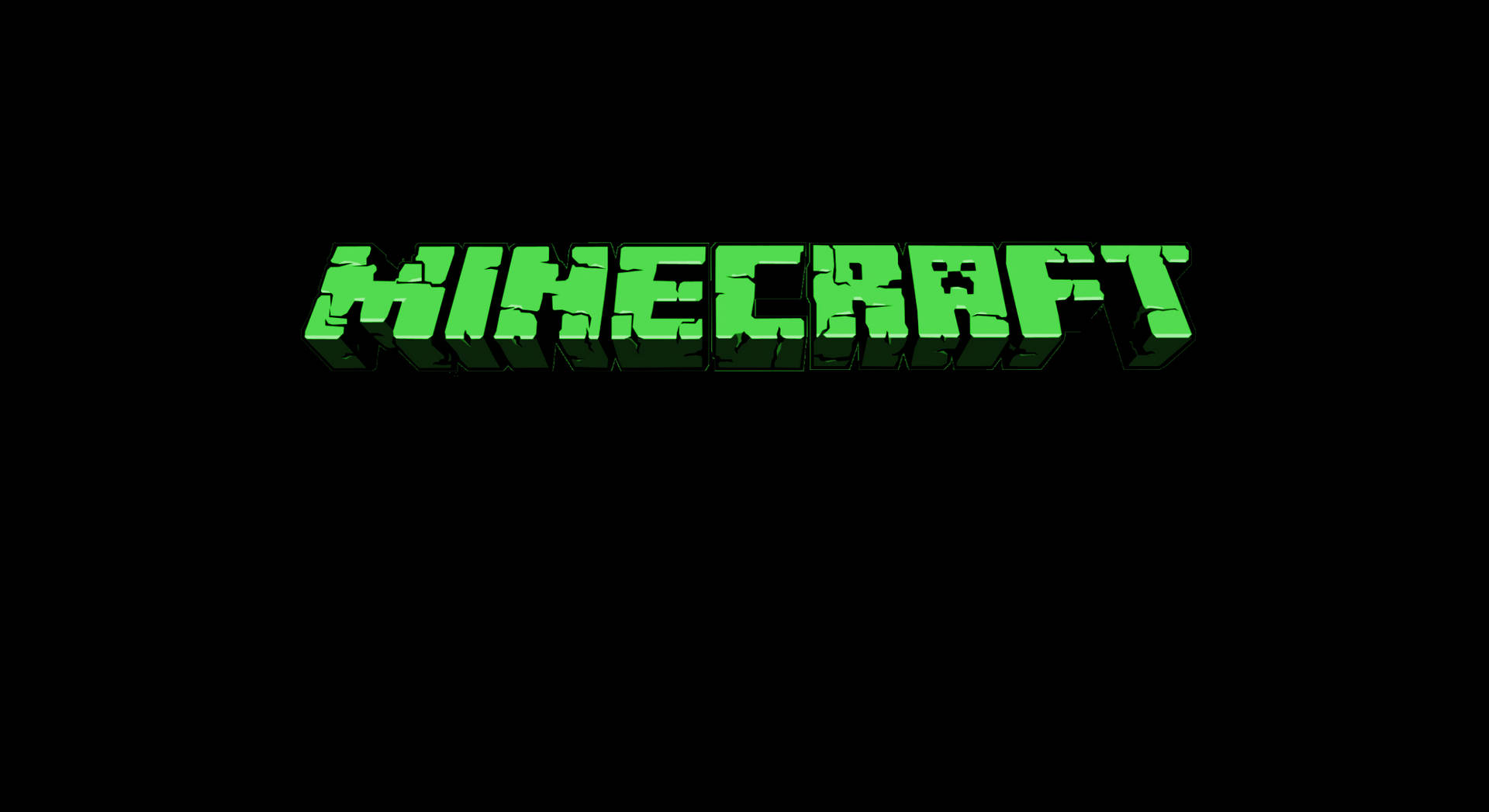 Green Minecraft Logo Wallpaper