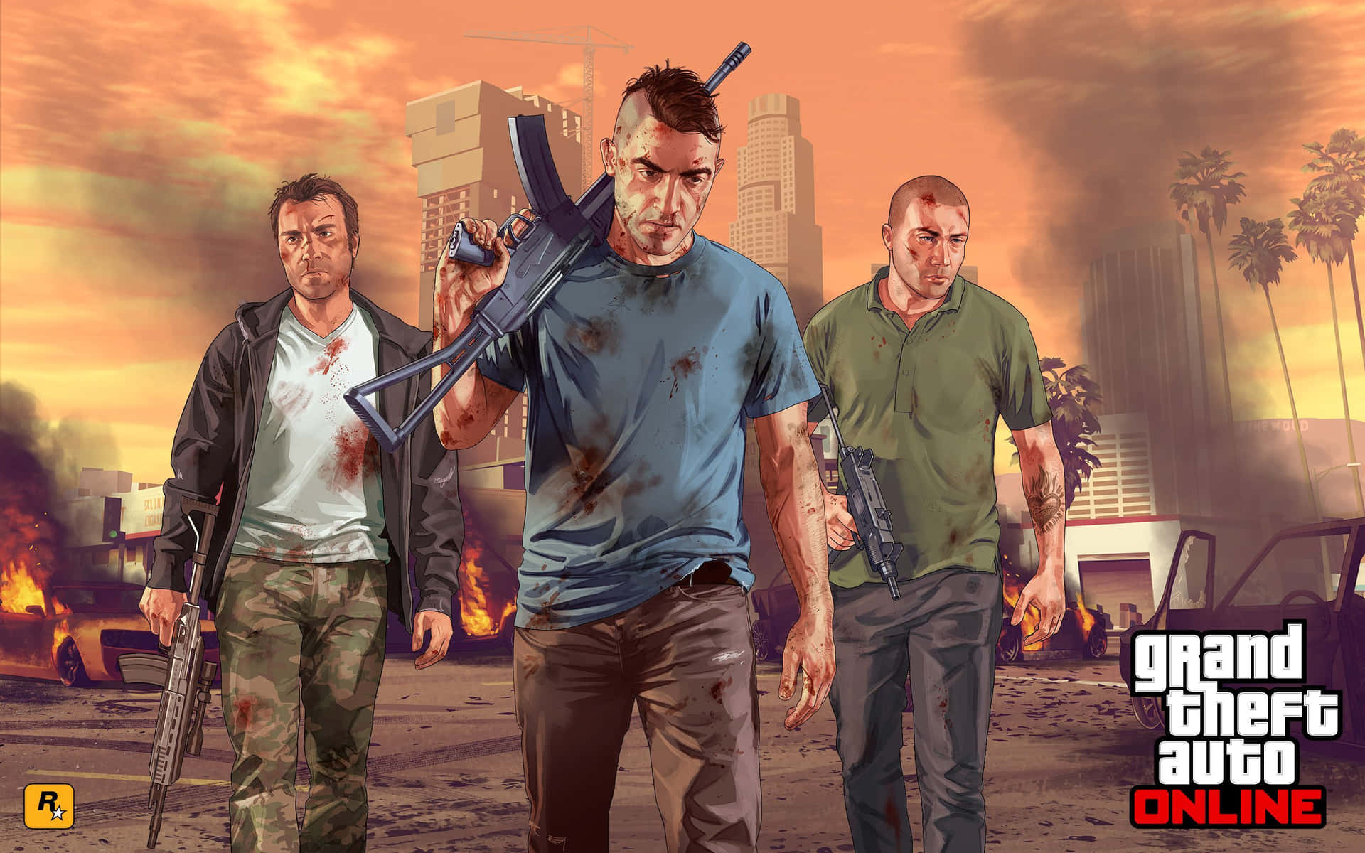Gta Background Grand Theft Auto Online Three Man Squad