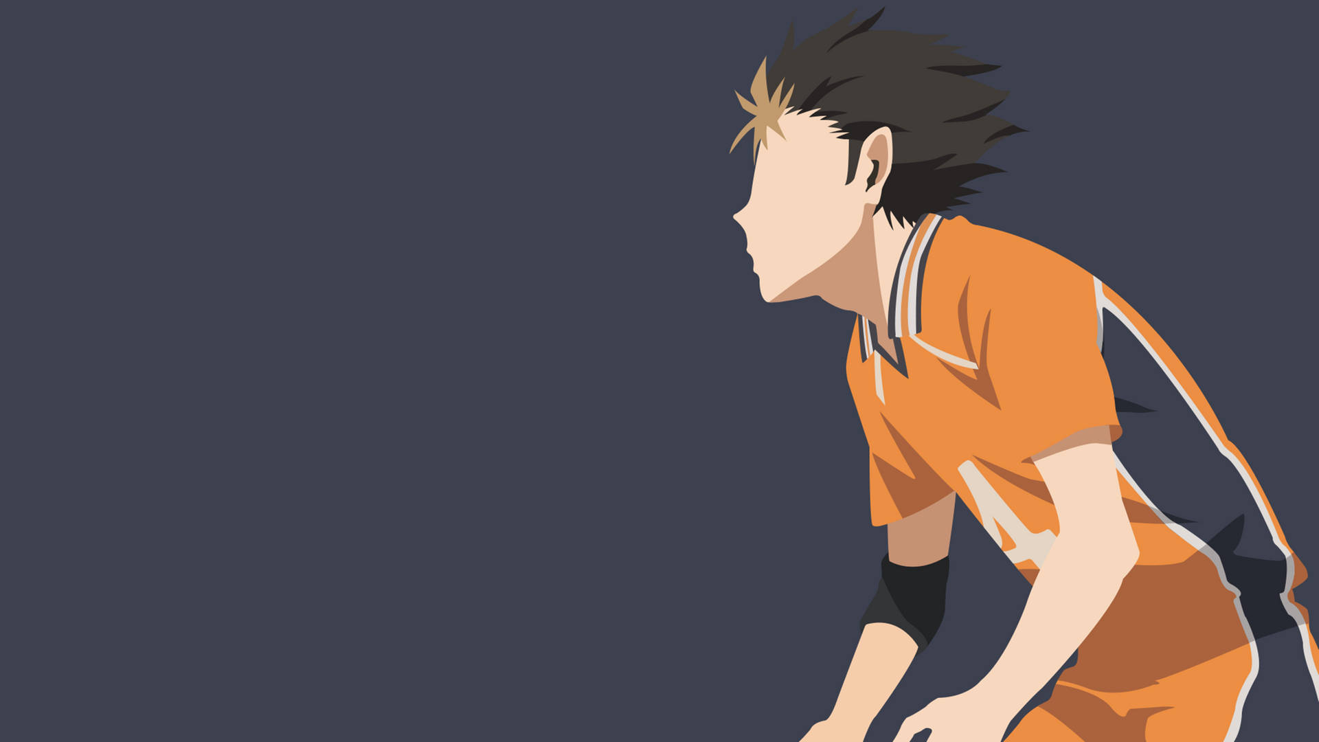 Haikyuu 4K Hinata Volleyball Side-Angle Wallpaper