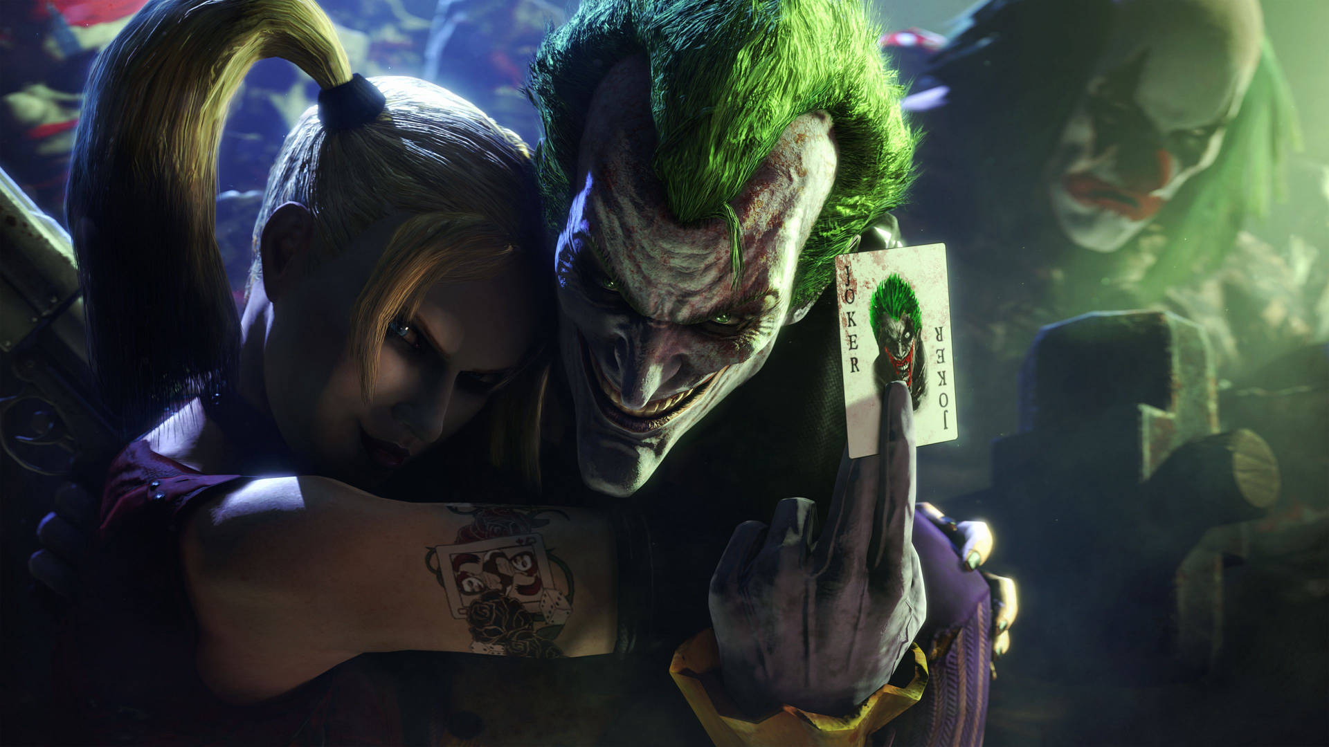 "Harley Quinn and The Joker, a dangerous duo" Wallpaper