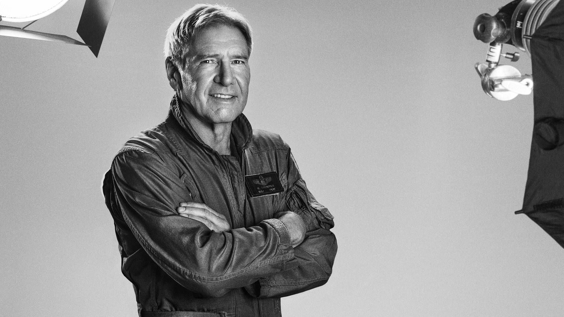 Harrison Ford On Set Photoshoot Wallpaper