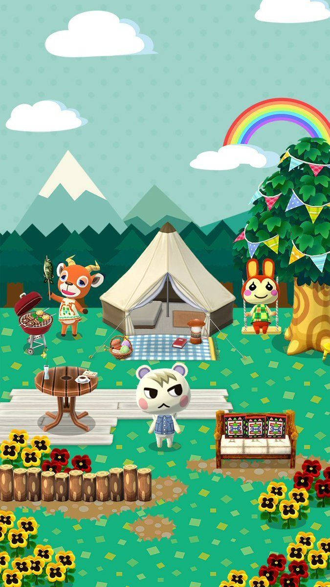 "Come join the fun of Animal Crossing: Pocket Camp!" Wallpaper
