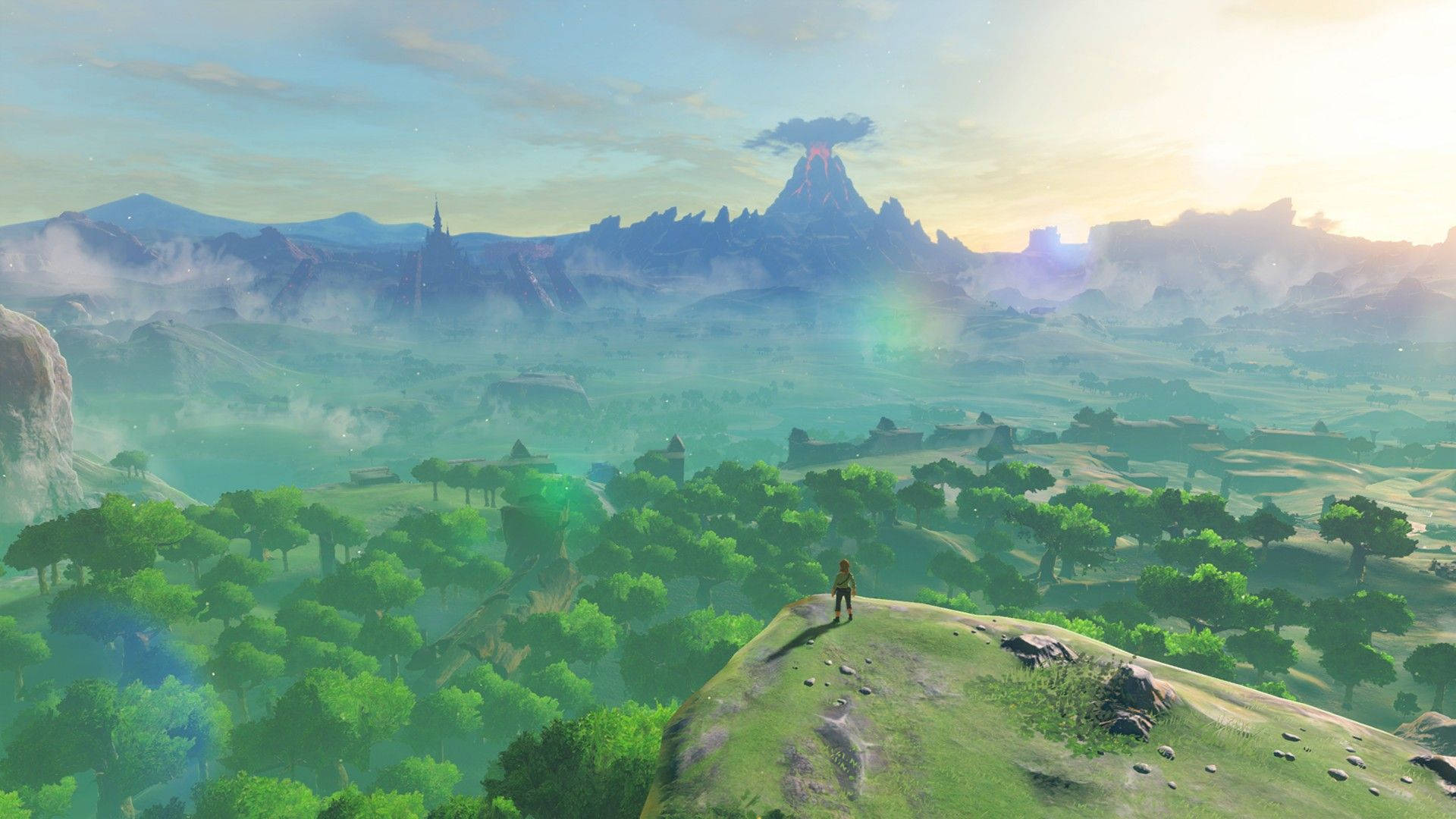 "Exploring the world of Hyrule in Breath Of The Wild" Wallpaper
