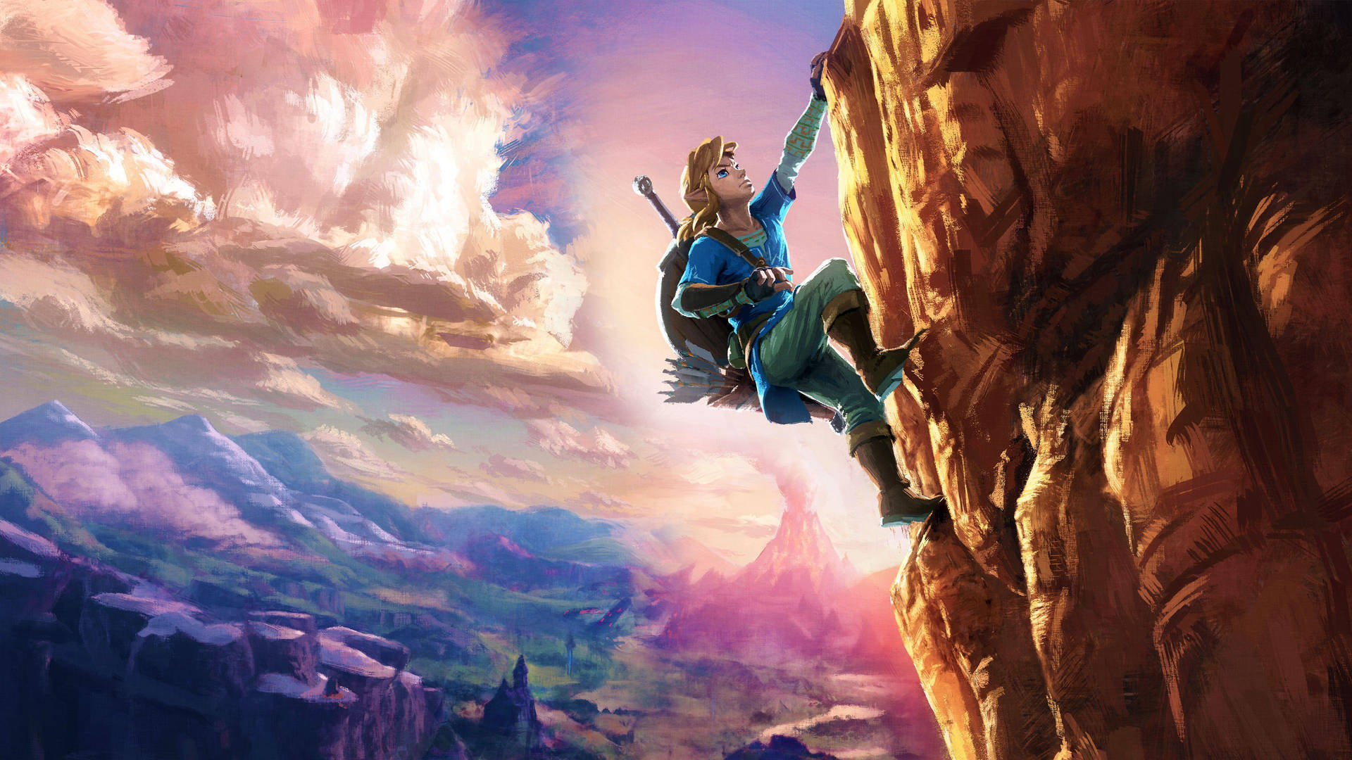 Explore the world of Hyrule in the critically acclaimed adventure game, Breath of the Wild. Wallpaper