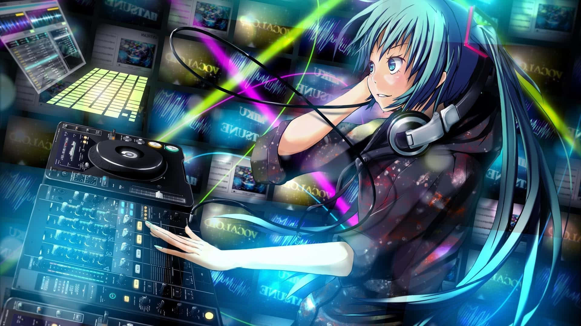 HD DJ Girl Gaming Anime Wallpaper