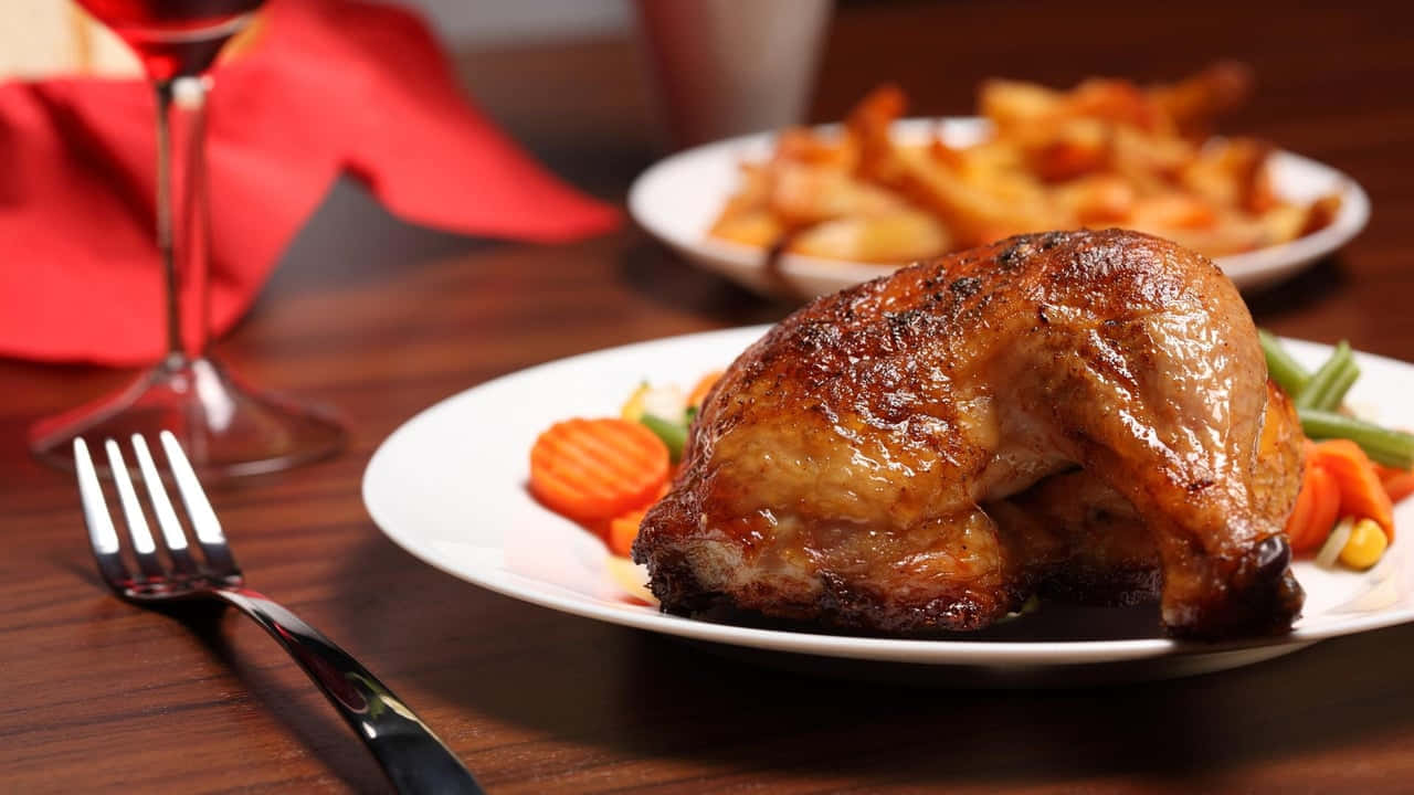 Hd Food Background Roasted Chicken