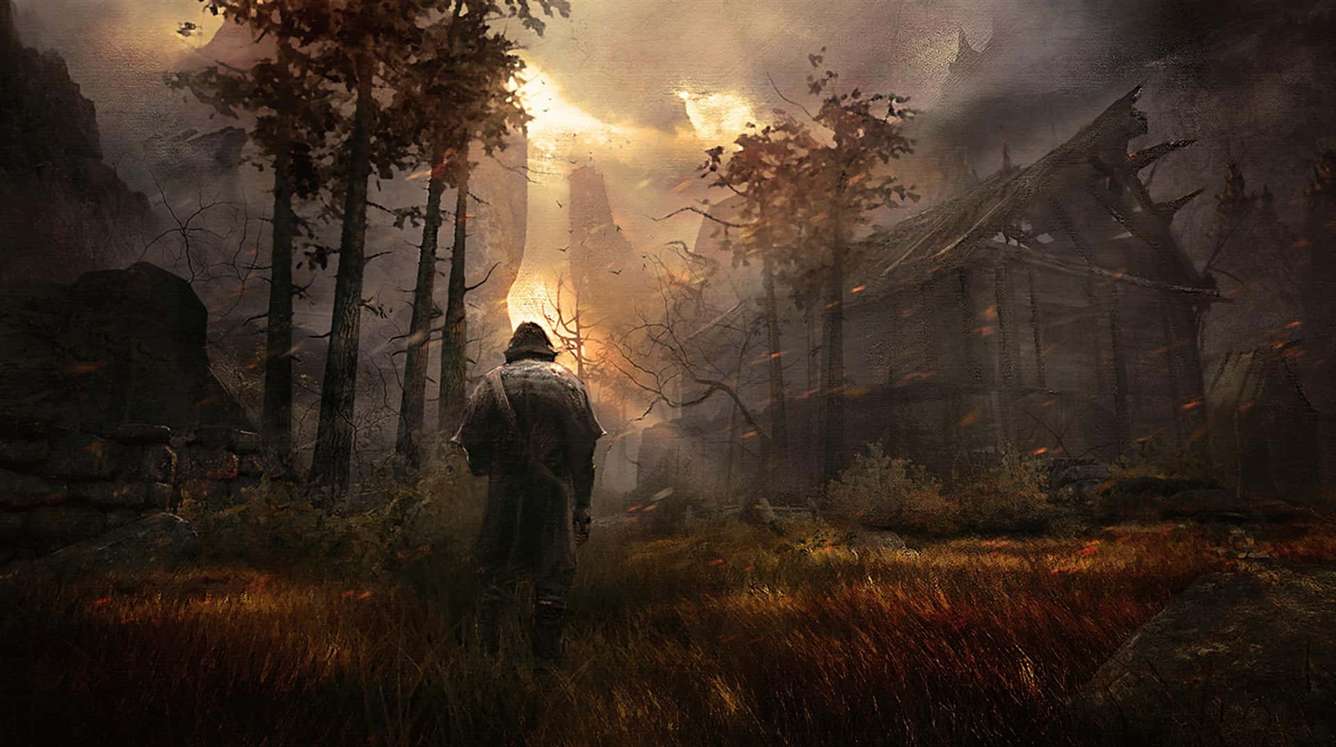 Hd Greedfall Background Warrior In The Woods