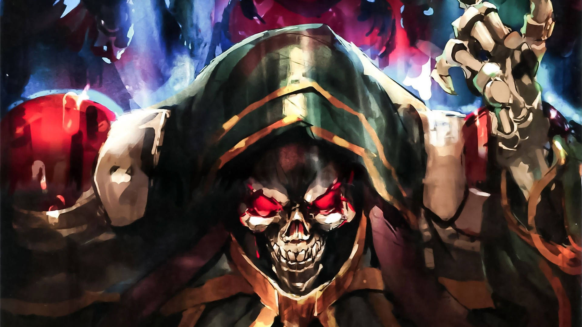 Ainz Ooal Gown from Overlord in pastel art Wallpaper