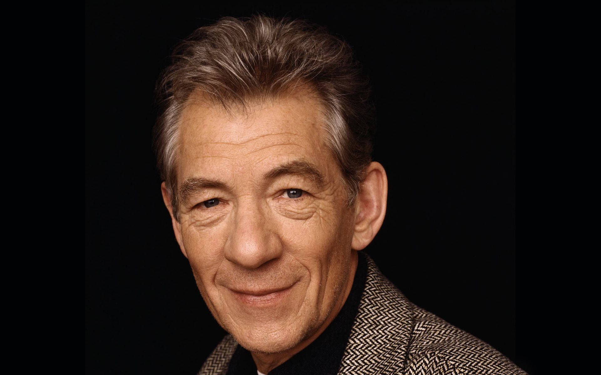 Headshot Portrait Of Sir Ian McKellen Wallpaper
