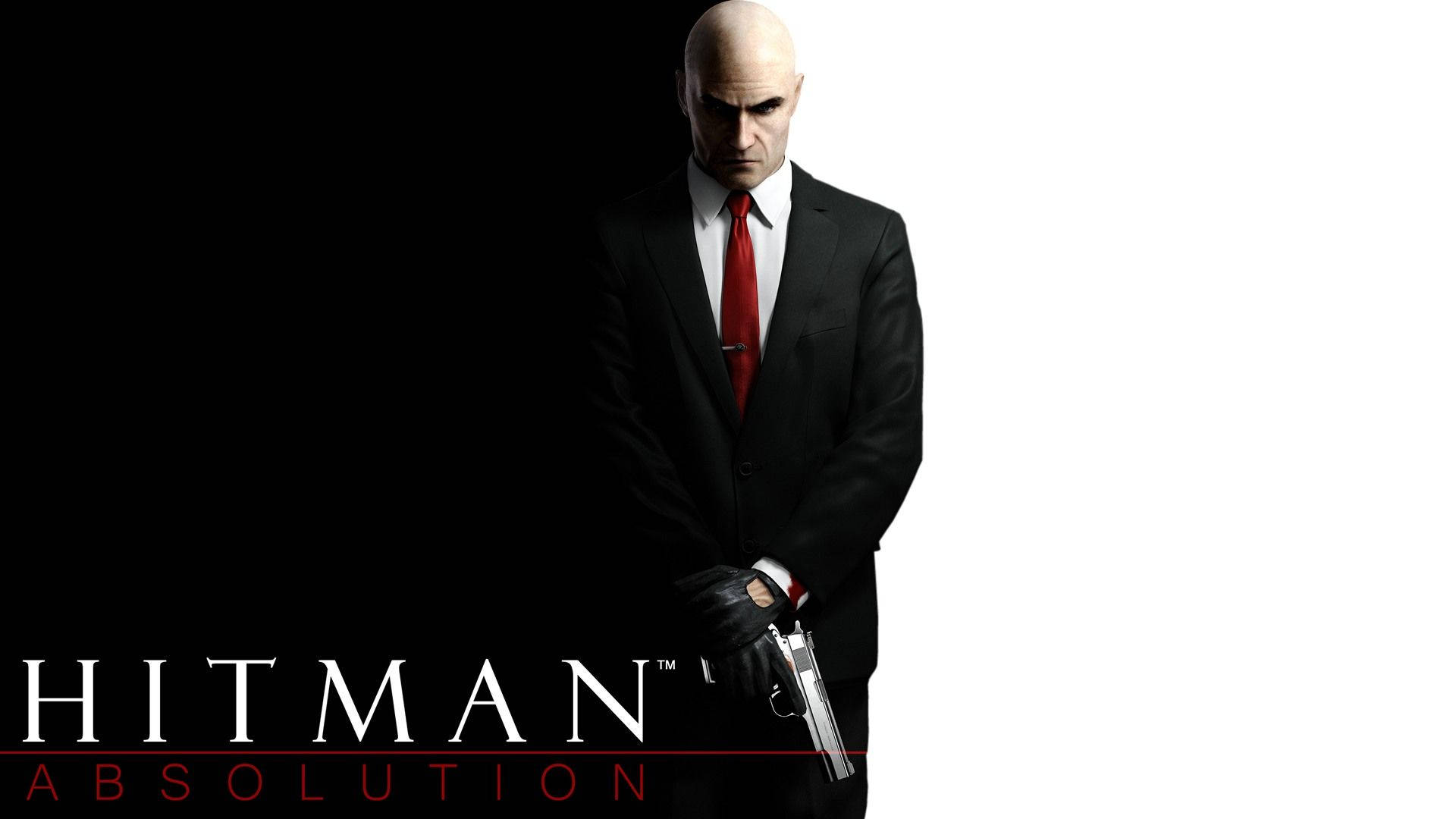 Hitman Absolution Black And White Poster Wallpaper