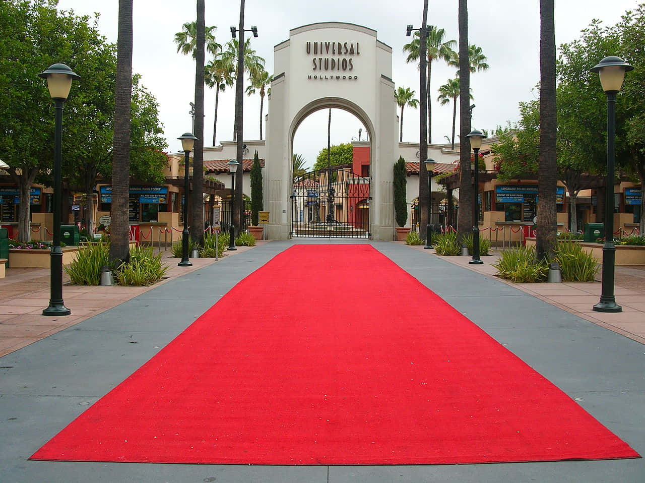 Red Carpet Entrance Universal Studios Hollywood Background