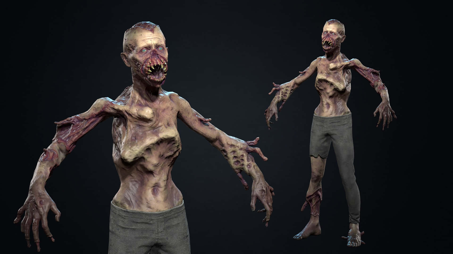 3D Horror Zombie Picture