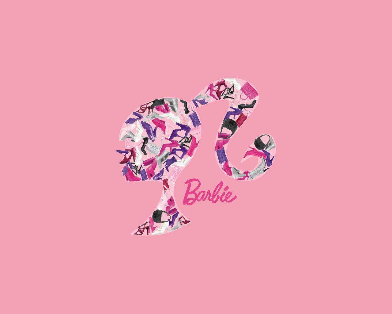 "Iconic Barbie Head Logo - Shine Bright Like A Barbie!" Wallpaper