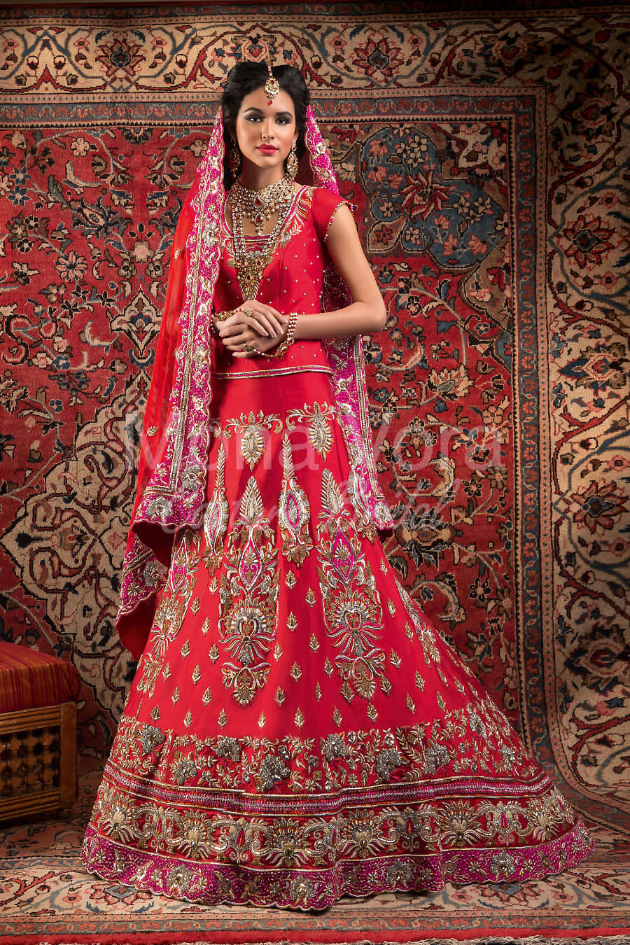 Elegantly Adorned Indian Bride