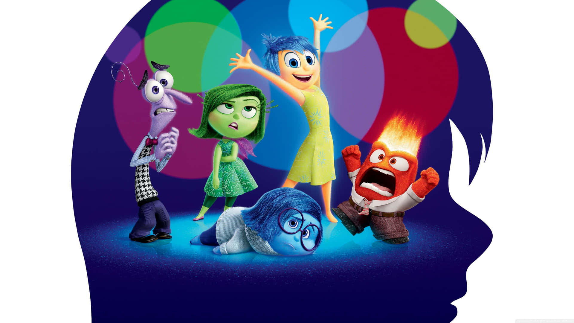 Joy, Sadness, and Disgust from Disney Pixar's 'Inside Out'