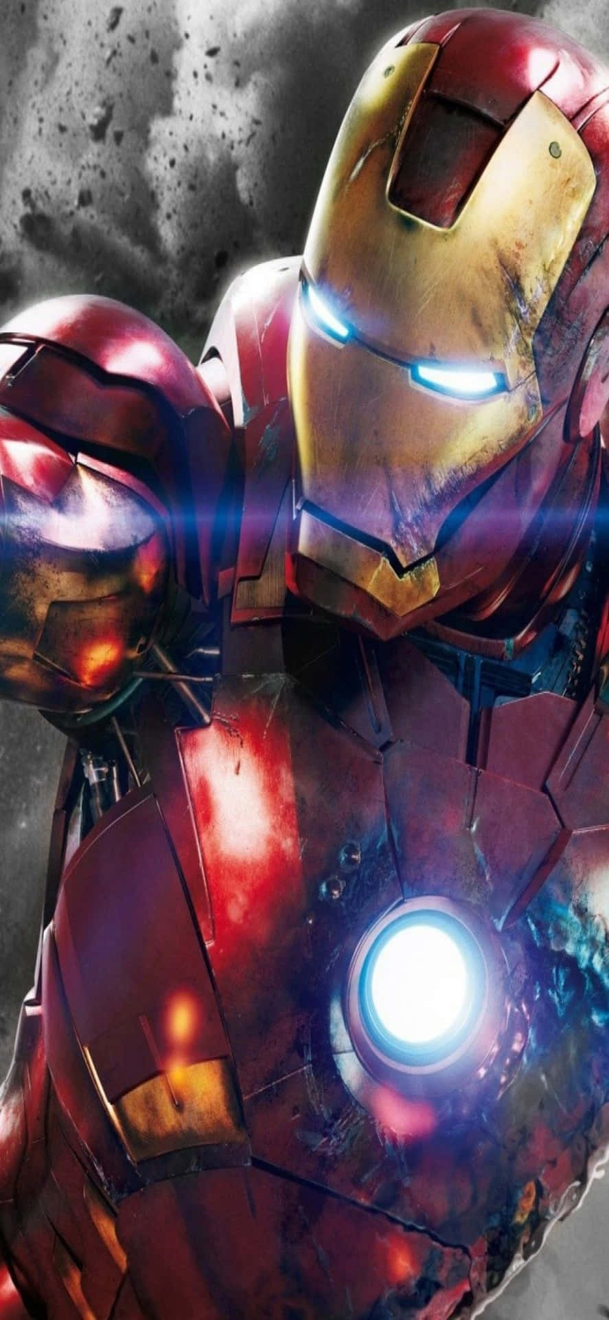 Iphone X Iron Man Background Damaged Armor