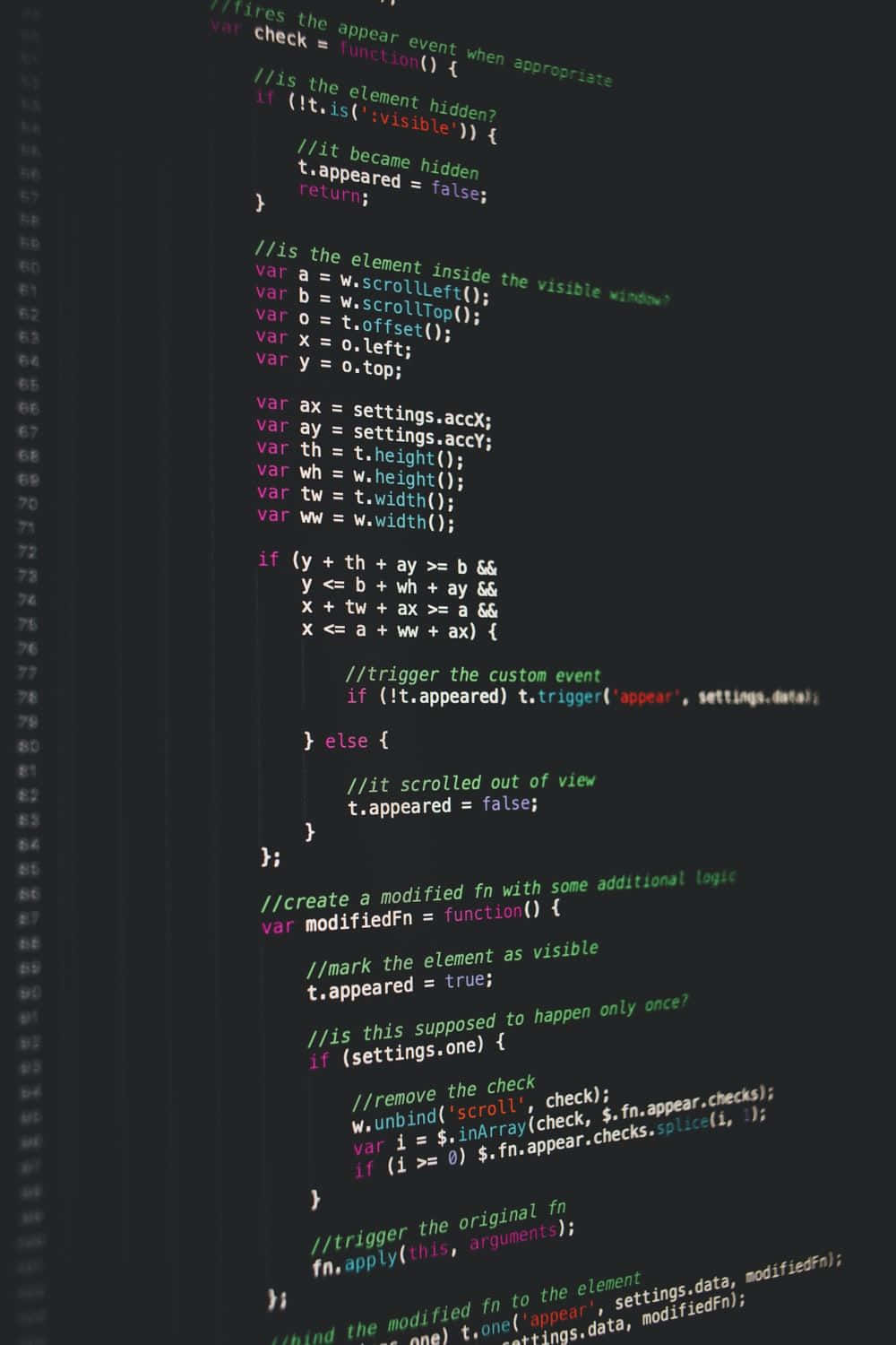 Colorful Code In Iphone X Programming Background