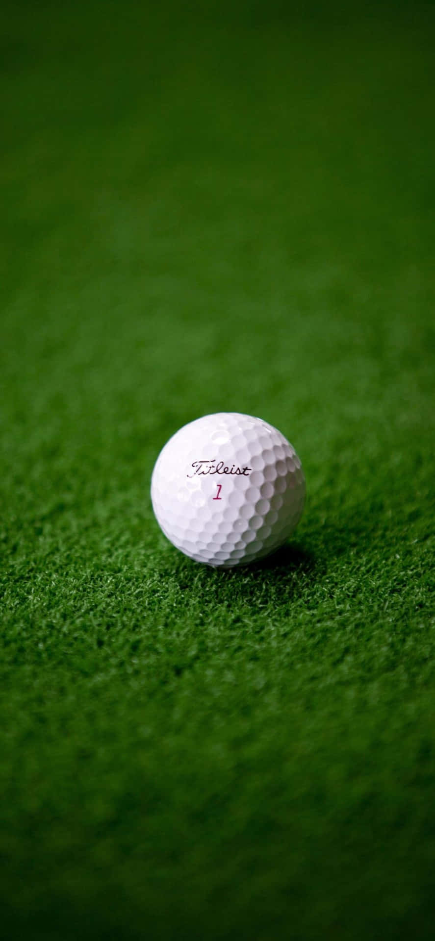 Iphone Xs Golf Background With A Golf Ball
