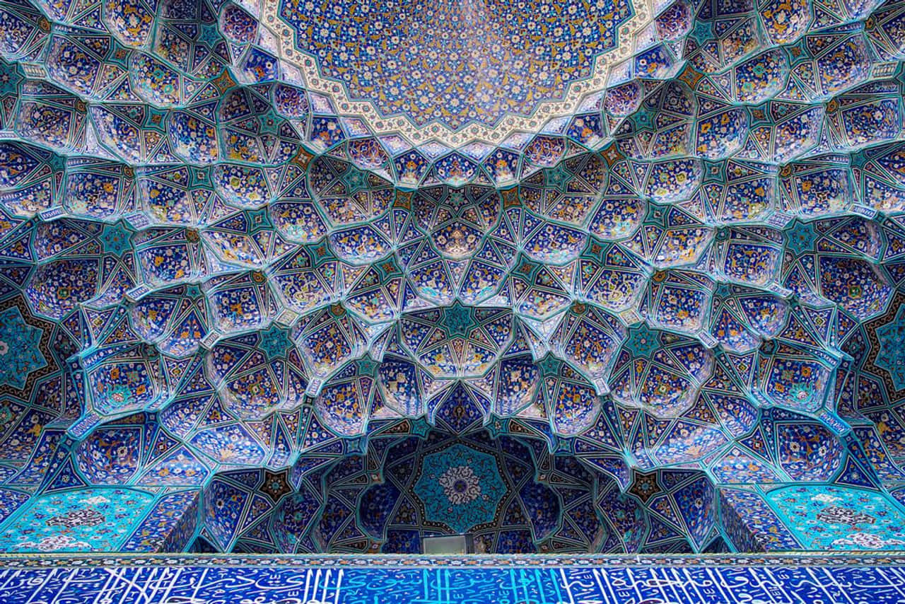 Isfahan Abbasi Great Mosque Mosaics Wallpaper