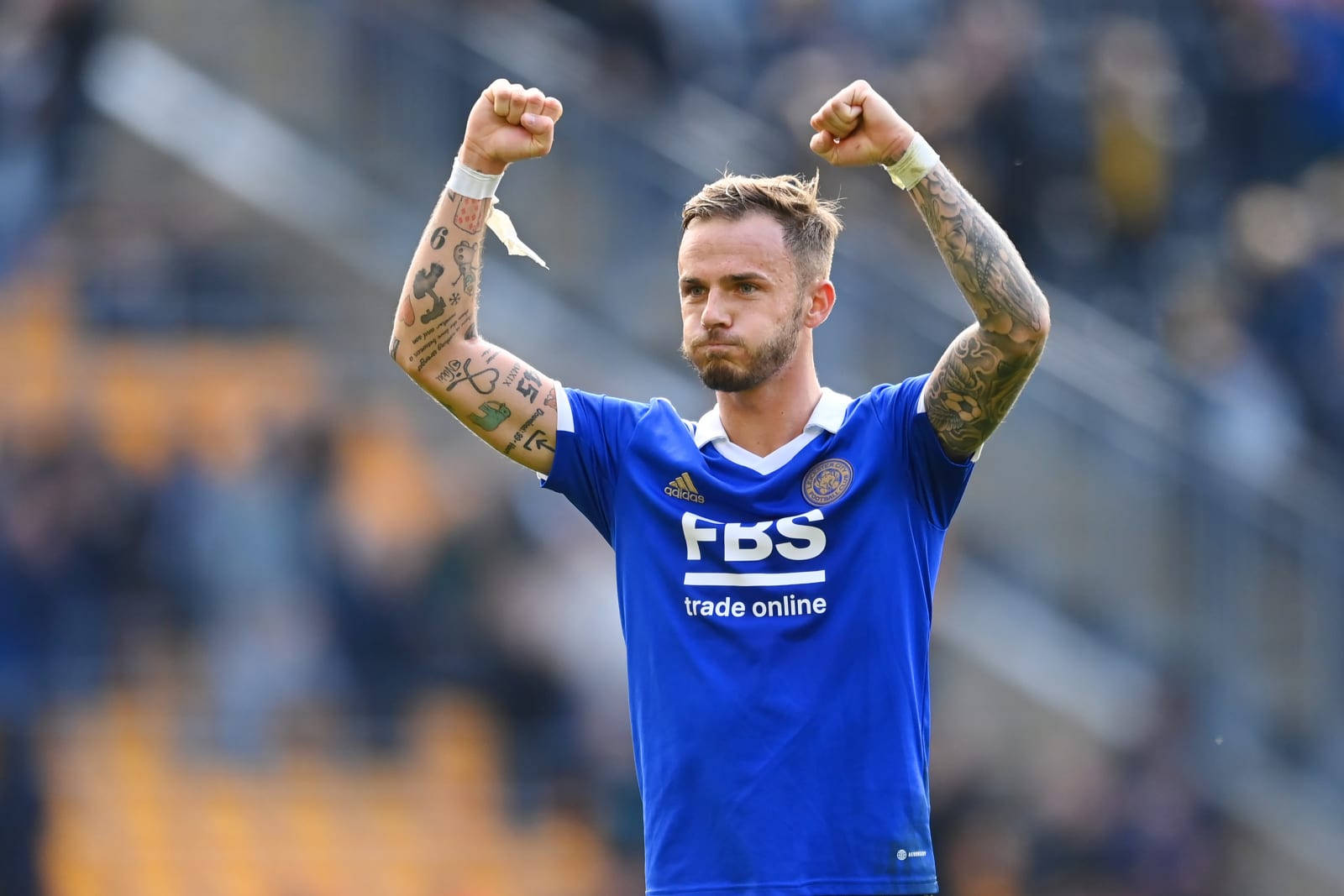 James Maddison Arms Up Wallpaper
