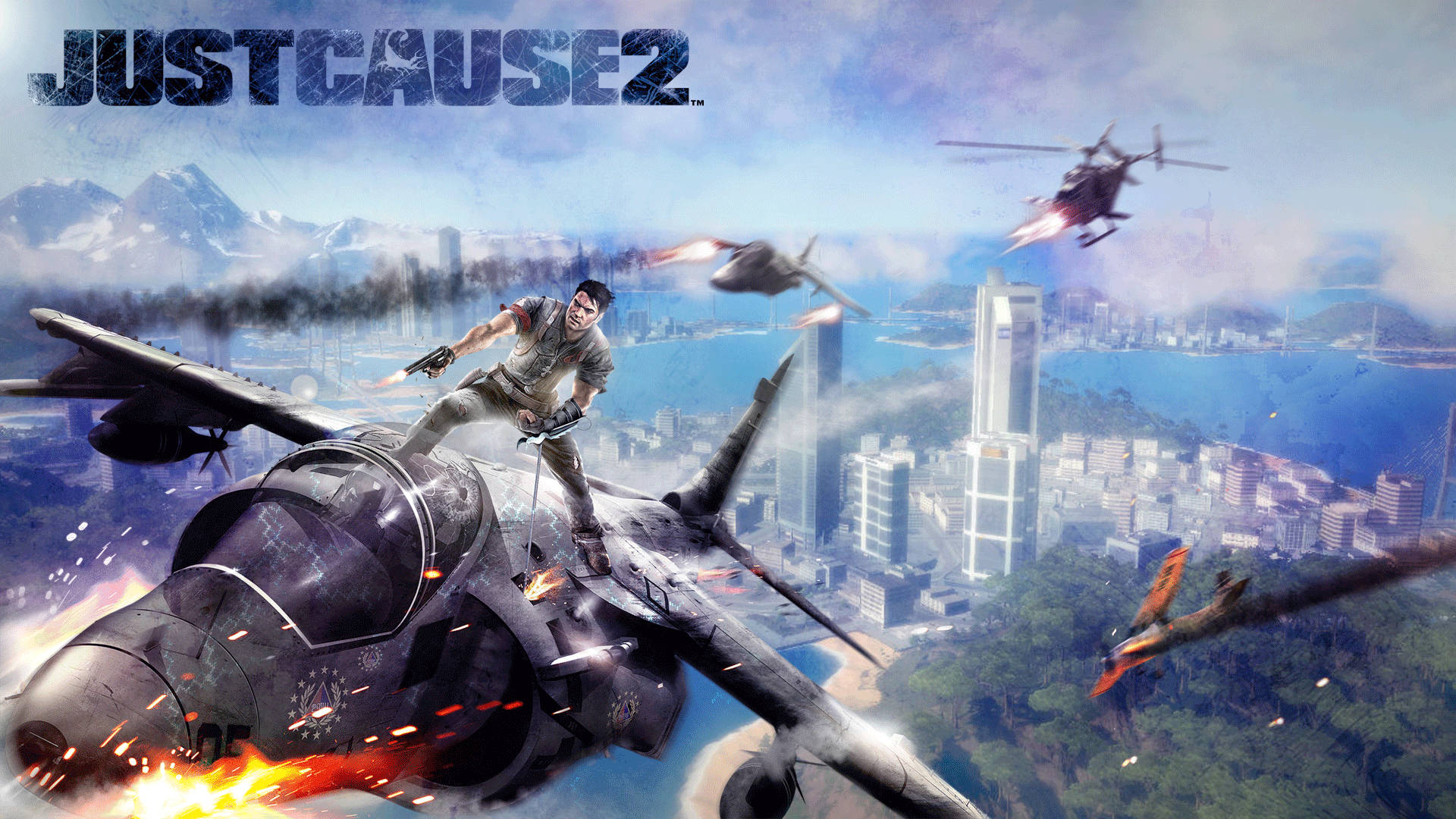 Just Cause 2 Aerial Battle Wallpaper