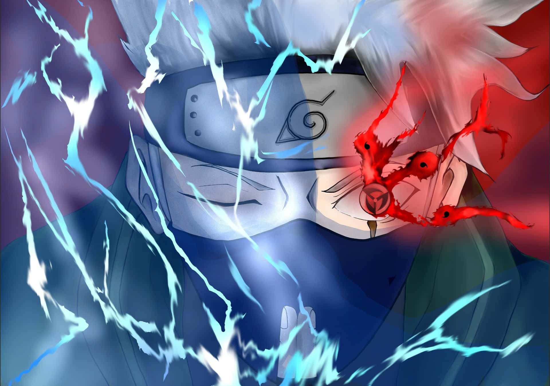 An epic moment featuring the brave and wise ninja, Kakashi