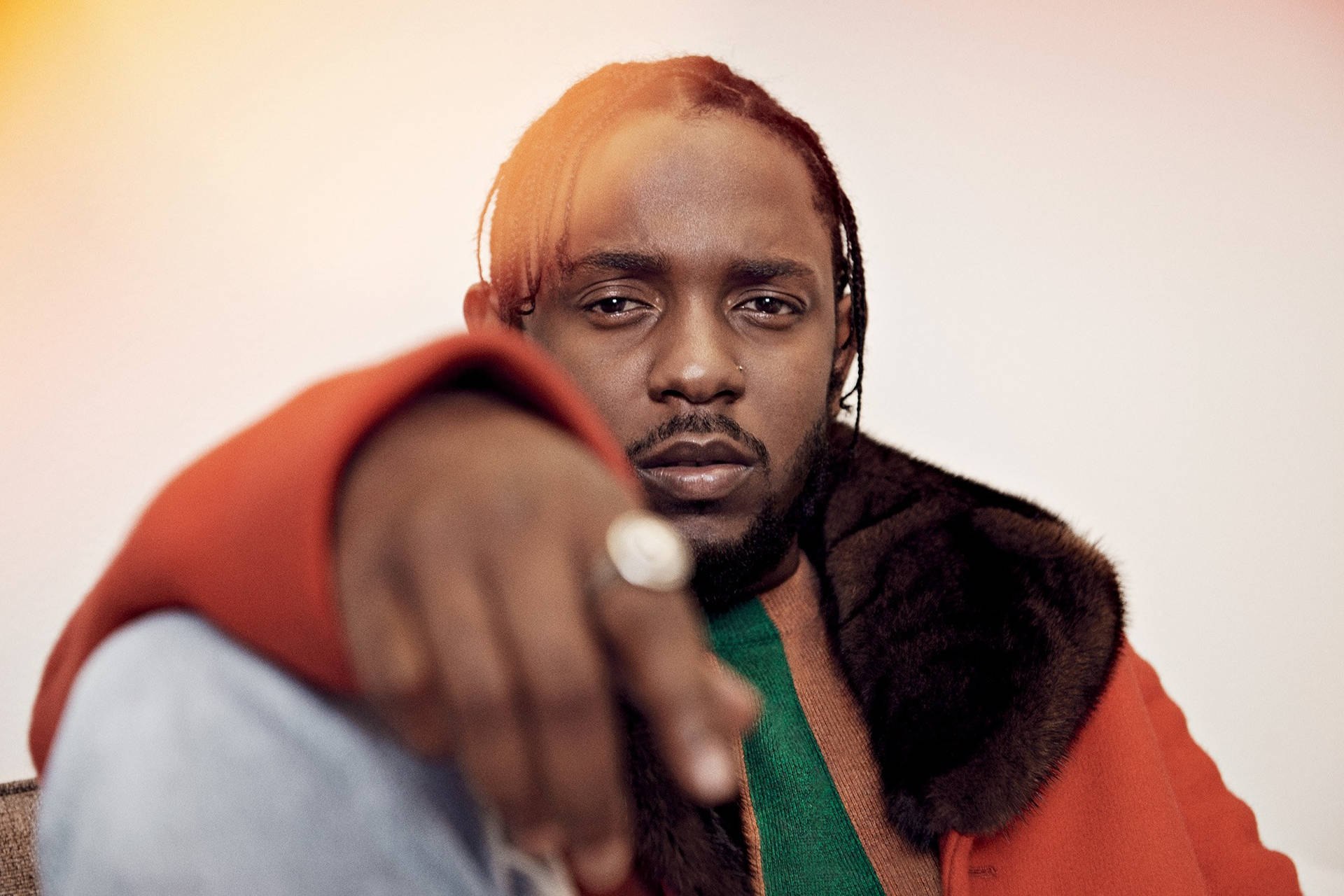Kendrick Lamar Close-Up Photography Wallpaper