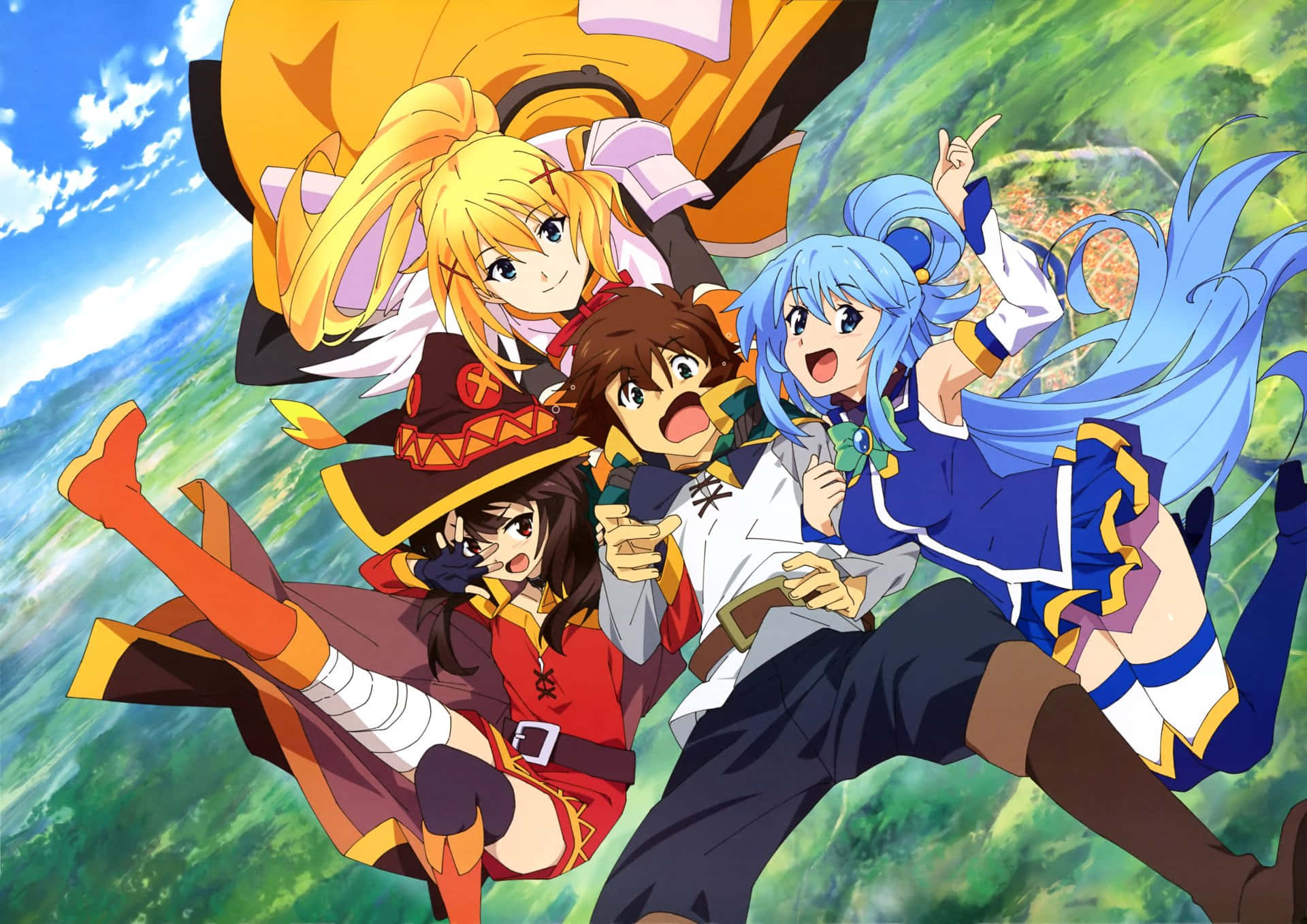 Guided by Aqua, Megumin and Darkness take on the adventure of a lifetime.