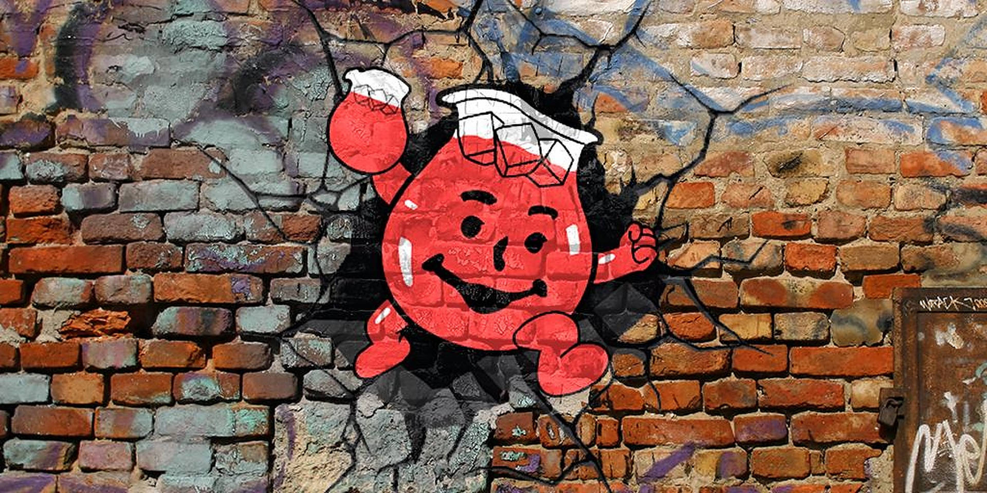 Kool Aid Man Graffiti Wallpaper