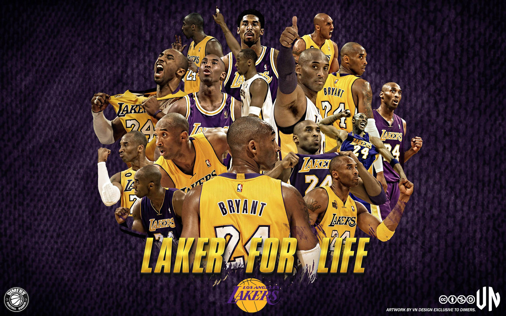 "Kobe Bryant - Laker for Life" Wallpaper