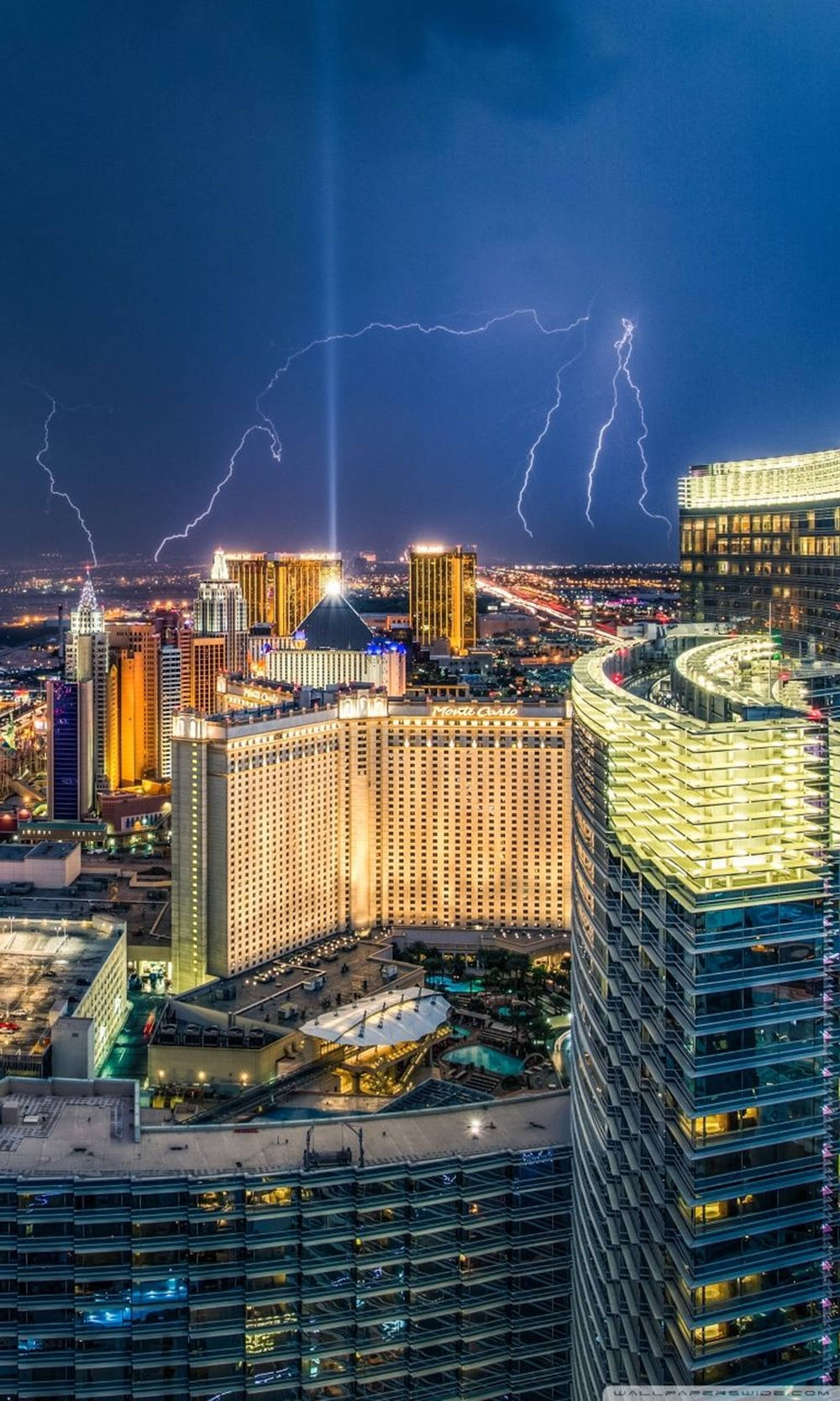 Las Vegas Iphone Sky Thunder Wallpaper