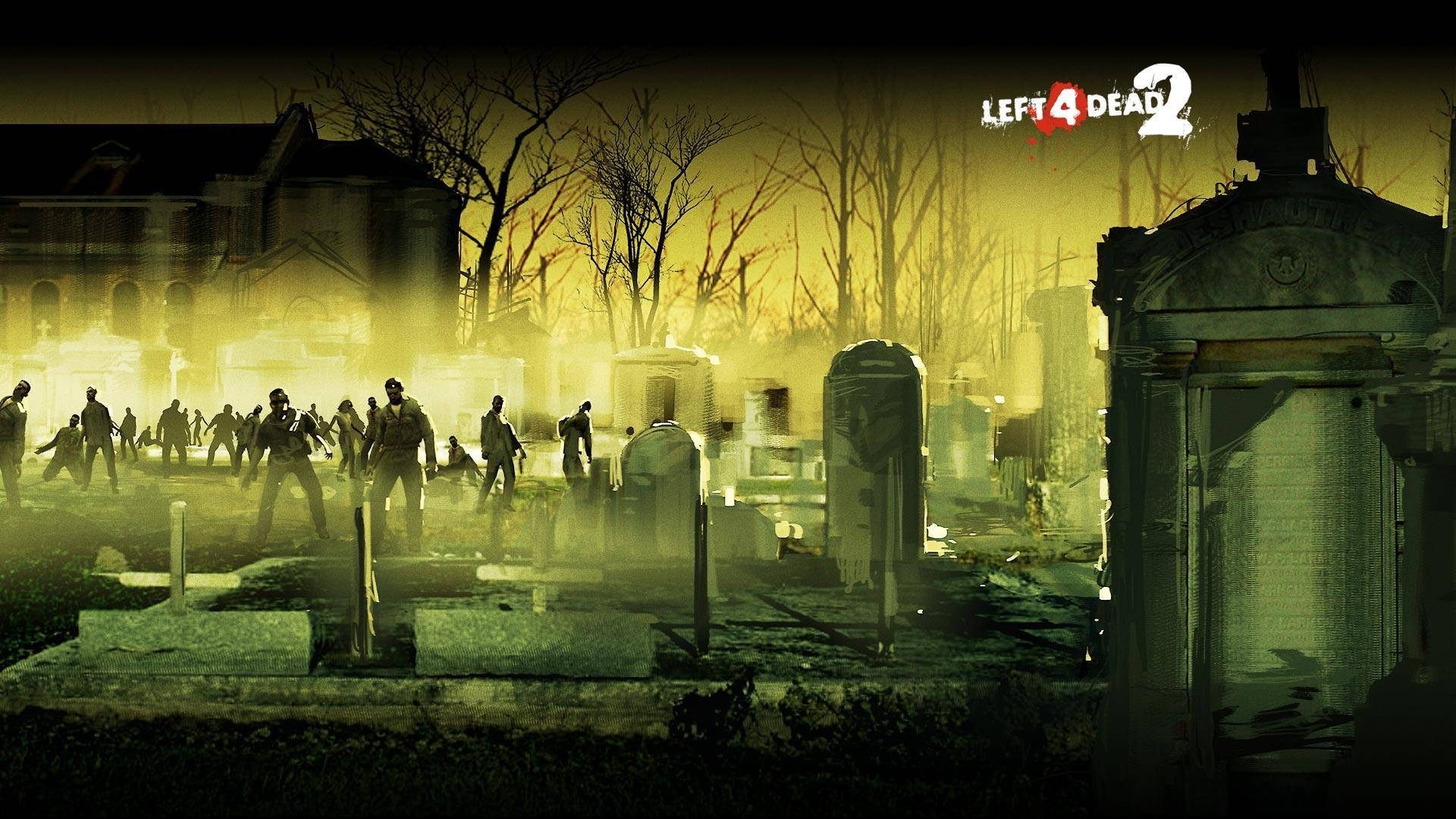 Left 4 Dead 2 Zombies Gravesite Wallpaper