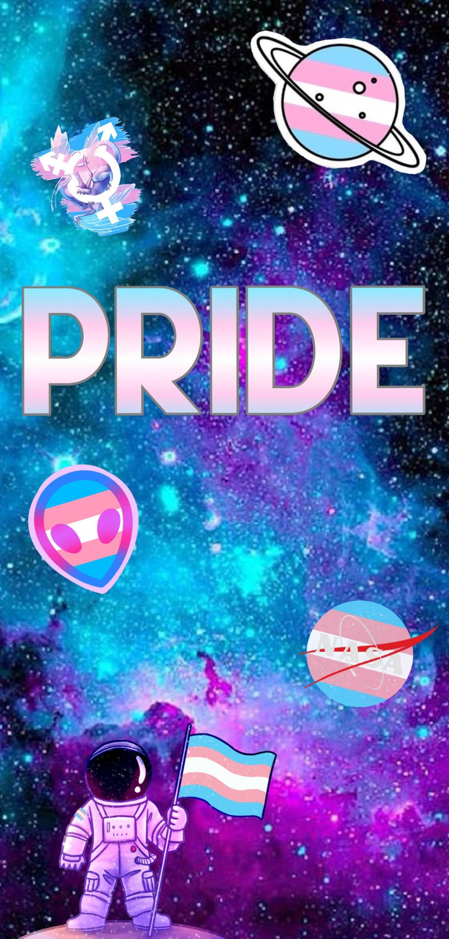 LGBT Pride Galaxy Aesthetic Wallpaper
