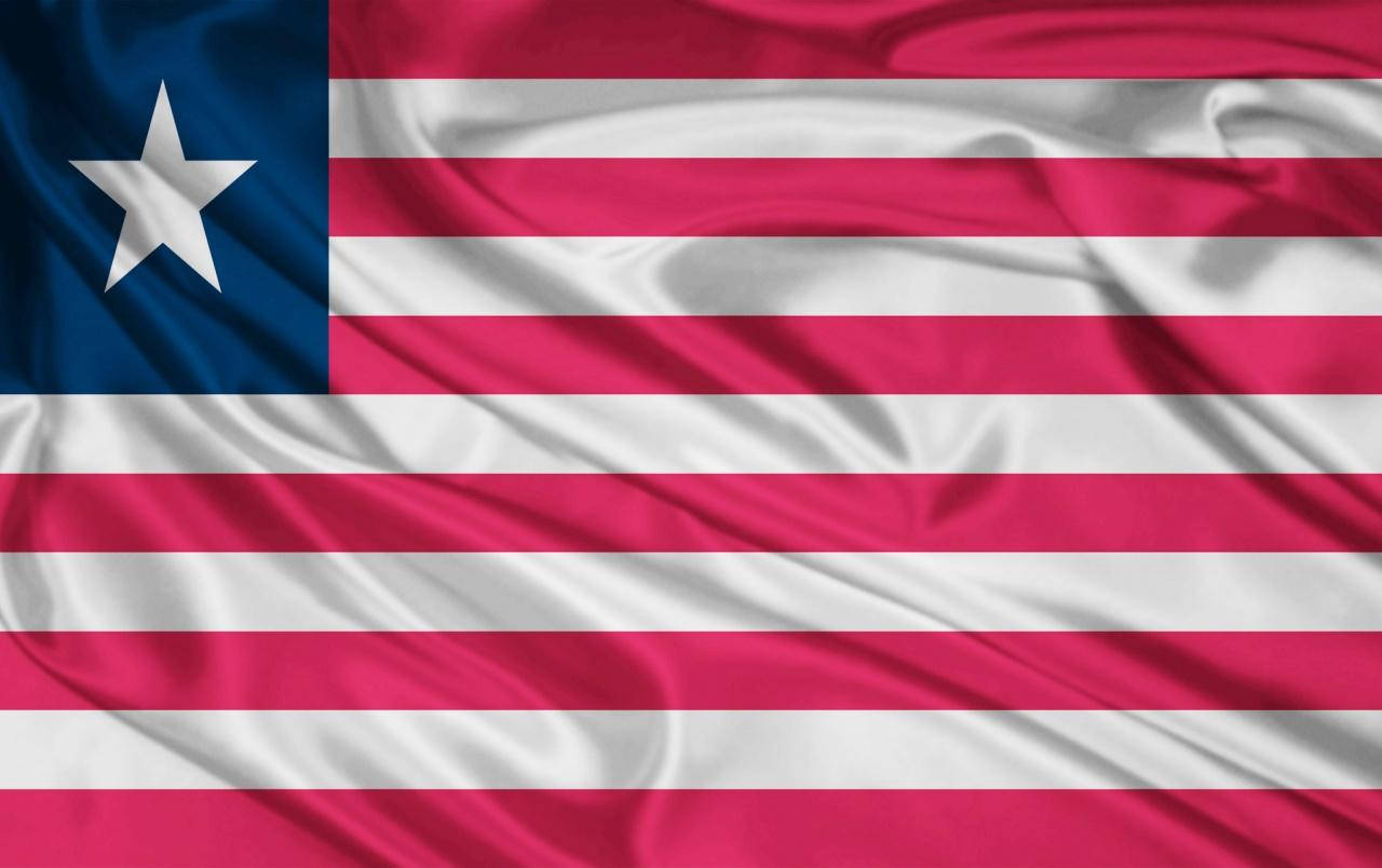 Liberia Lone Star Flag Wallpaper