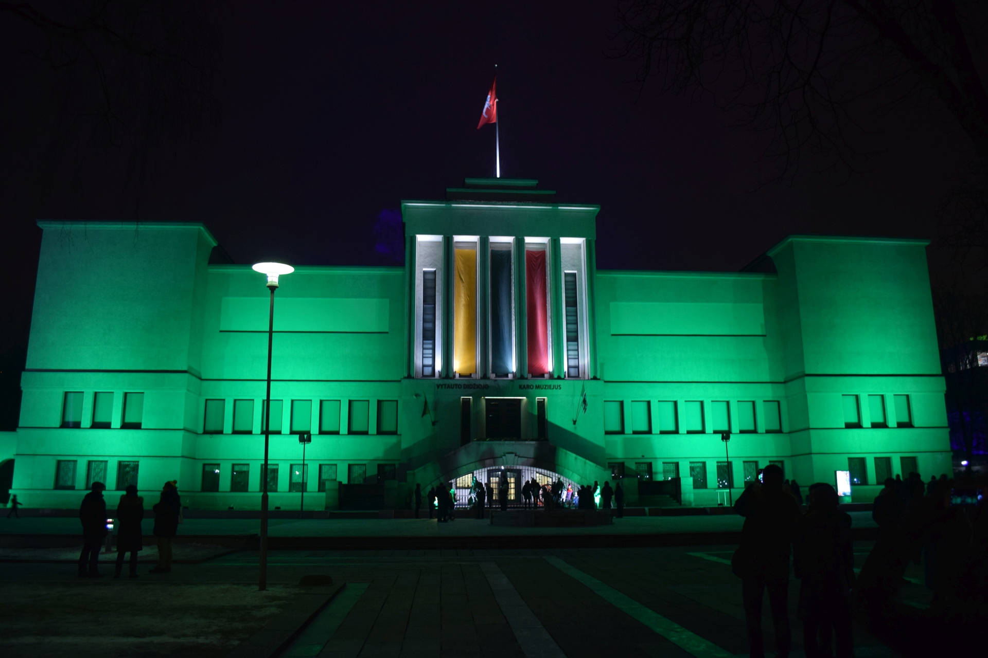 Lithuania Vytautas The Great War Museum Green Light Wallpaper