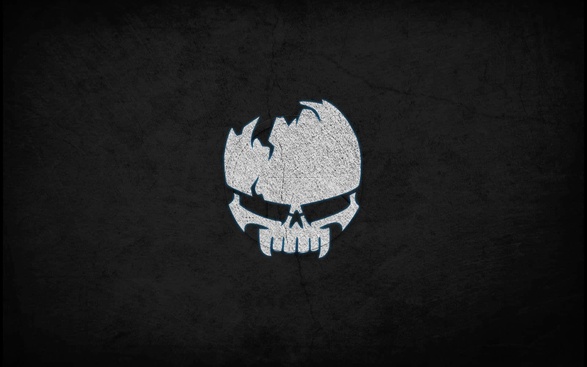 Fascinating Skull Logo Background Design