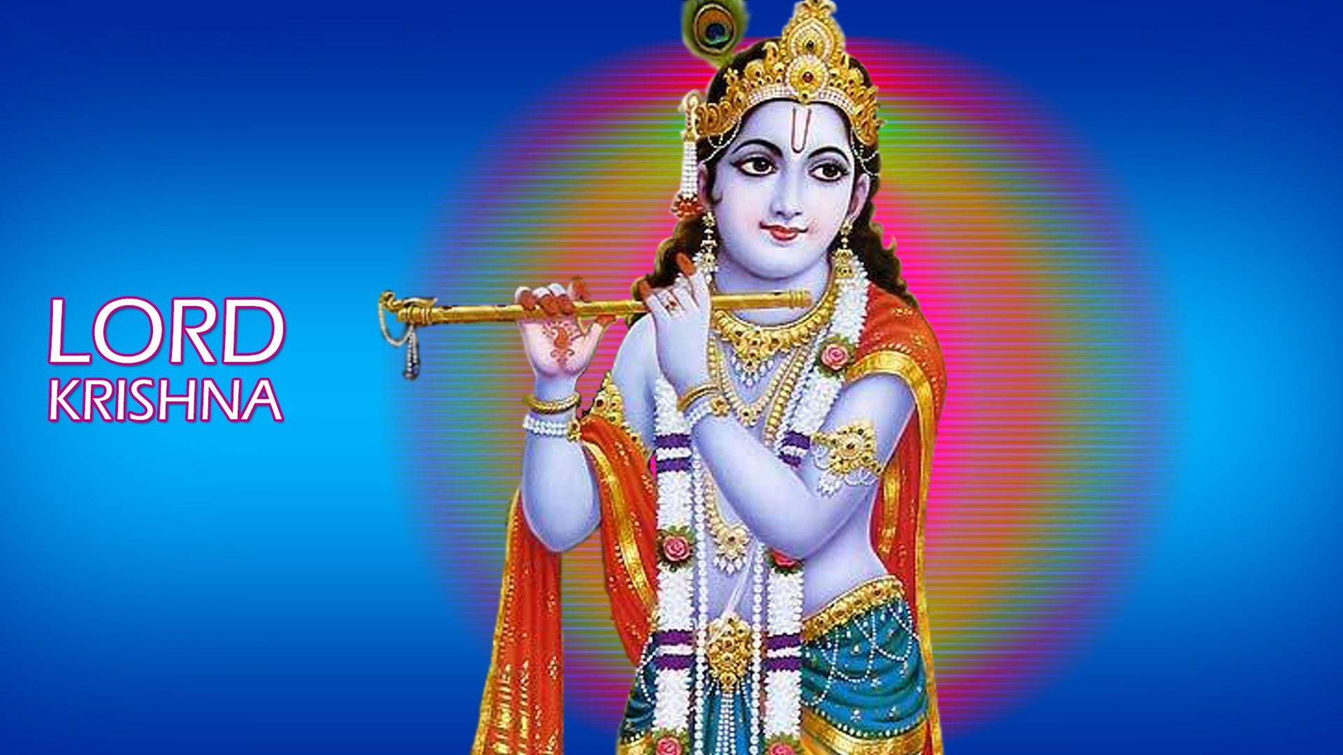 Lord Krishna 4K Psychedelic Digital Art Wallpaper