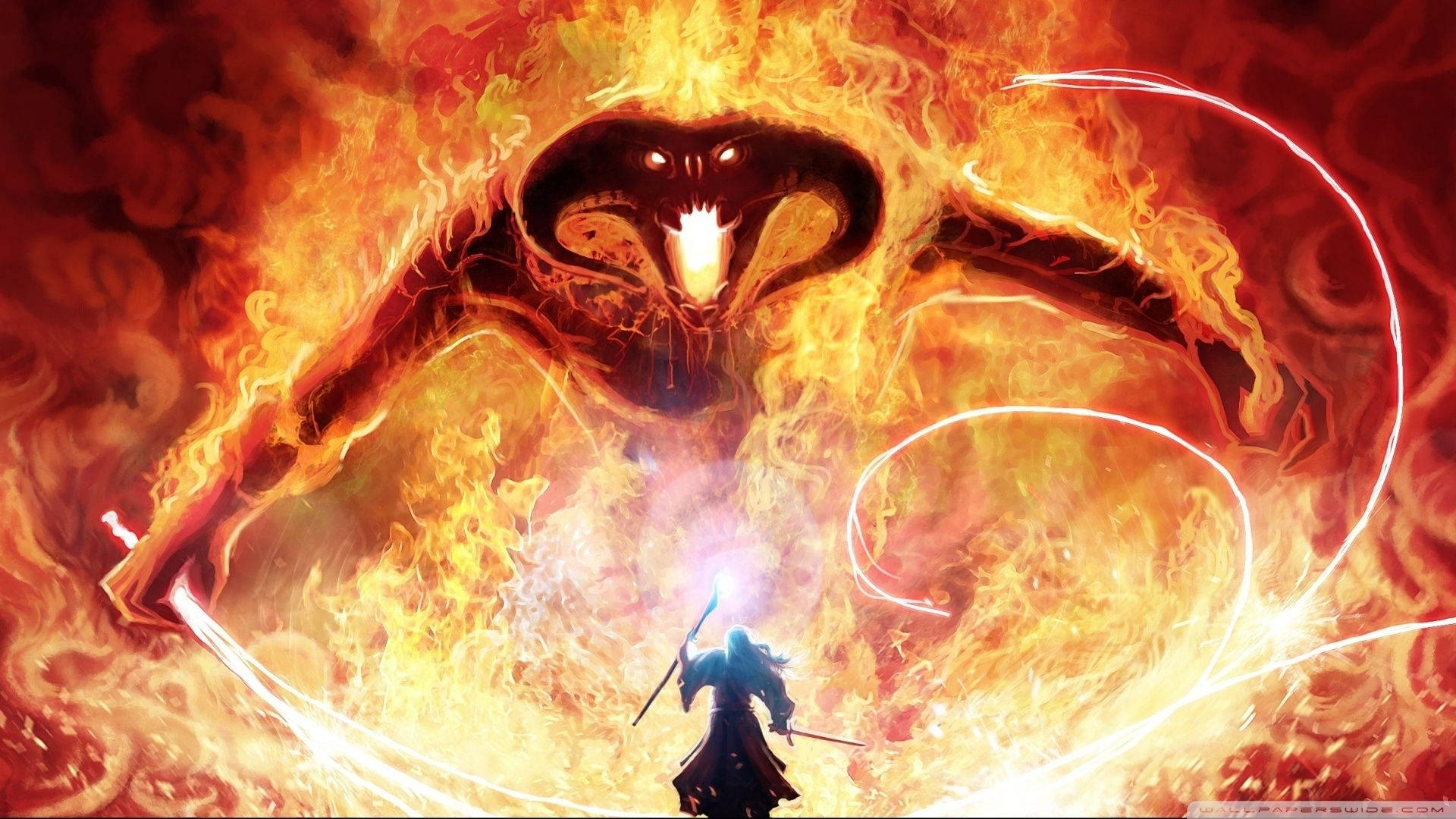 Durin's Bane, The Balrog of Morgoth Wallpaper