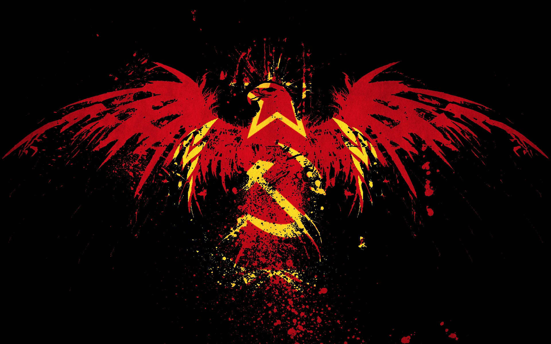Macedonia Heraldic Eagle Ussr Logo Wallpaper