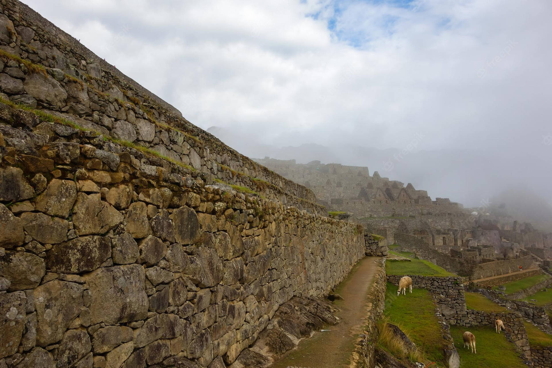 Breath-Taking View of Machu Picchu in Cusco, Peru Wallpaper