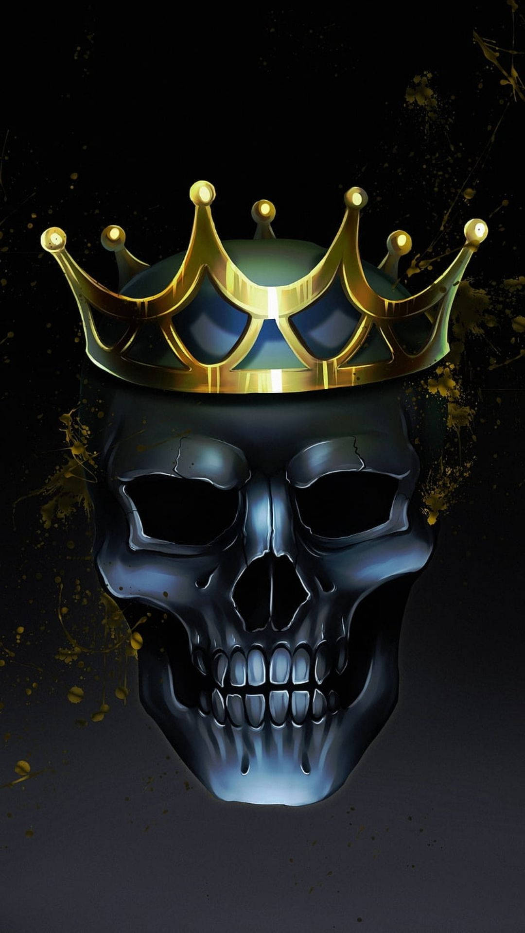 Mad King Skull Wallpaper