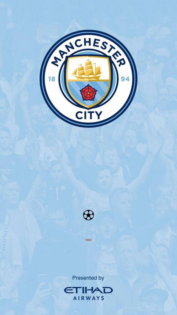 Manchester City Logo Presented By Etihad Airways Wallpaper