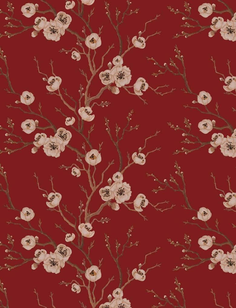 Adorable maroon hue adding vibrancy and freshness to a living space Wallpaper